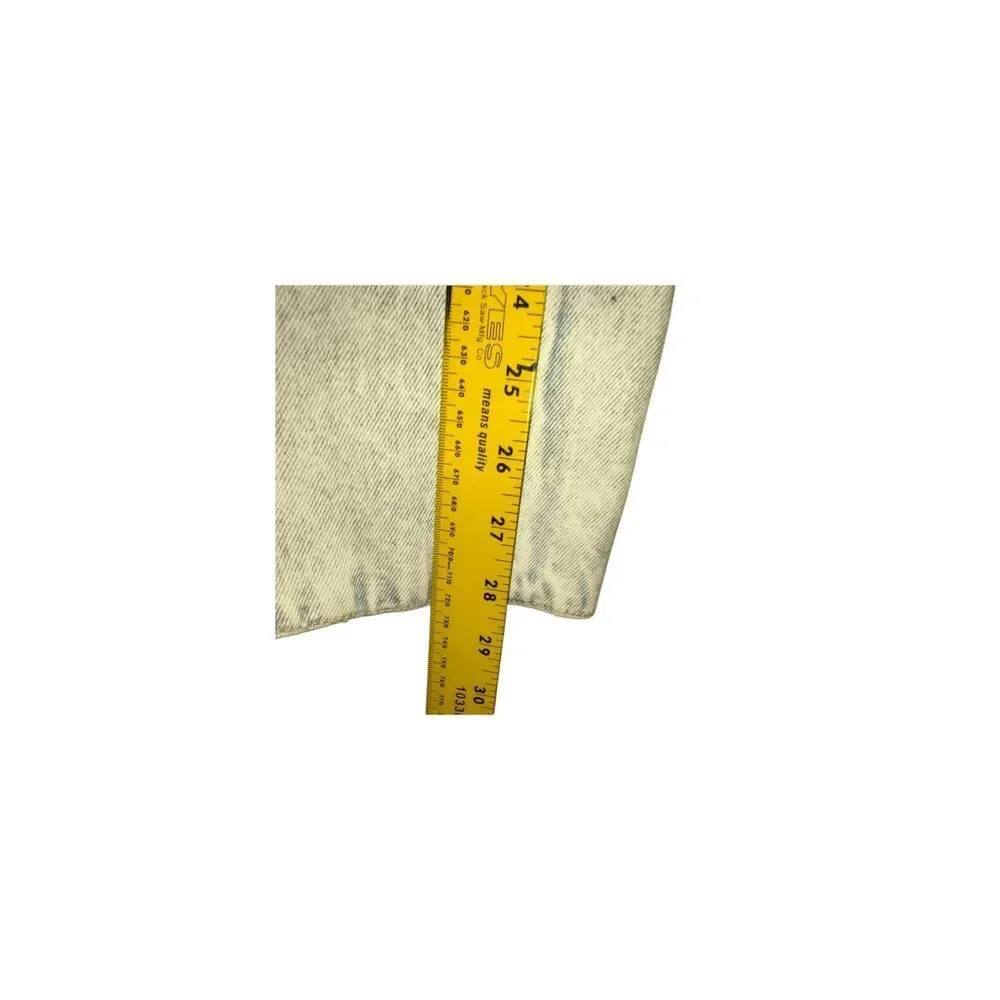 Vintage denim jeans Major Damage 80s 90s patchwork light acid wash denim patchwo - Picture 11 of 12